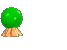 Green Bouncing Crystal Ball